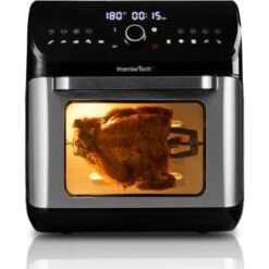 PremierTech Friggitrice Ad Aria Da 12 Litri, 12 Funzioni, Touch Screen, Timer , Acciaio Inox - PT12LAF