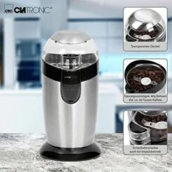 Clatronic KSW 3307, Macina Caffé, Lame In Acciaio Inox, 120 W -Piccoli Elettrodomestici 70664914 3