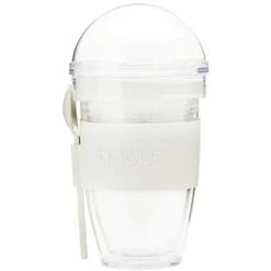 Bodum 11922-913B JOYCUP Granola Da Asporto In Plastica A Doppia Parete Con Coperchio E Cucchiaio, 0,25 L