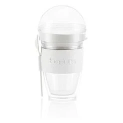 Bodum 11922-913B JOYCUP Granola Da Asporto In Plastica A Doppia Parete Con Coperchio E Cucchiaio, 0,25 L -Piccoli Elettrodomestici 70715927 3