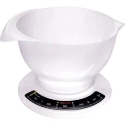 Soehnle Culina Pro Bilancia Da Cucina Analogica, Con Contenitore Di Misurazione Portata Max.=5 Kg Bianco