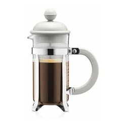Bodum  Caffettiera  Caffettiera A Pistone Tazze, Vetro, Bianco, 0.35 L