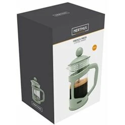 Nerthus FIH 794 Caffettiera Francese A Pistone, PP/Vetro Borosilicato/SS, VERDE, 350 Ml -Piccoli Elettrodomestici 70797688 3