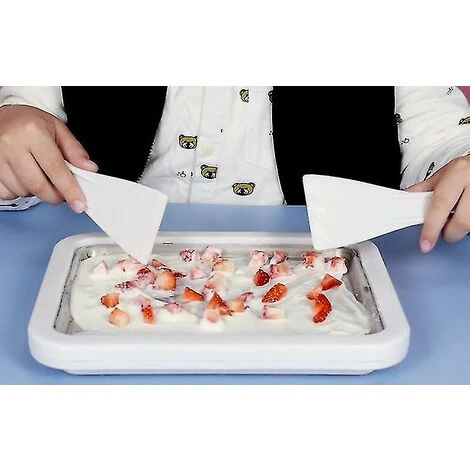 Gelatiera Arrotolata, Frozen Yogurt. Padella Per Gelato Istantaneo 4 Gelatiera Arrotolata, Frozen Yogurt. Padella Per Gelato Istantaneo - immagine 2