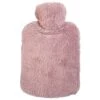 Nuova Borsa Scaldamani, Borsa Dell'acqua Calda Con Copertura In Tessuto Peluche A Due Mani, Borsa Scaldamani Riempita D'acqua In PVC (rosa)