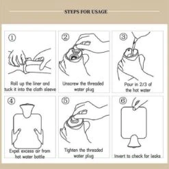 Nuova Borsa Scaldamani, Borsa Dell'acqua Calda Con Copertura In Tessuto Peluche A Due Mani, Borsa Scaldamani Riempita D'acqua In PVC (rosa) -Piccoli Elettrodomestici 71884639 4