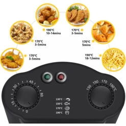 Aigostar Kenny - Friggitrice Ad Olio In Acciaio Inox 3 Litri Con Timer E Controllo Della Temperatura. Contenitore Rimovibile, Coperchio Di Visualizzazione E Cestello Per Friggere Con Ganci. 2200 W -Piccoli Elettrodomestici 72603428 4