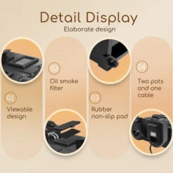 Aigostar Feast - Friggitrice Doppia Vasca. Capacità Totale 6L, 2 Cestelli Da 3L. Controllo Termostatico, Coperchi Con Finestre. Friggitrice Elettrica Professionale Senza BPA.3600W 11 Aigostar Feast - Friggitrice Doppia Vasca. Capacità Totale 6L, 2 Cestelli Da 3L. Controllo Termostatico, Coperchi Con Finestre. Friggitrice Elettrica Professionale Senza BPA.3600W -Piccoli Elettrodomestici 72603474 5