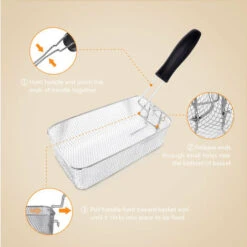 Aigostar Agni 30HEY - Friggitrice 2200Watts, Capacità 3Litri, Controllo Di Temperatura, Ciotola D'olio Removibile. Realizzata In Acciaio Inossidabile. Design Esclusivo. -Piccoli Elettrodomestici 72603514 3