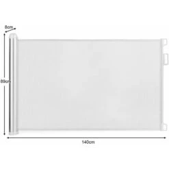 RELAX4LIFE Cancelletto Di Sicurezza Con Struttura Estensibile A Rullo, Cancello Per Cani, Gatti E Bambini Regolabile, Recinto Di Protezione Per Animali Domestici E Bambini, Altezza 88 Cm, Bianco -Piccoli Elettrodomestici 74099221 2