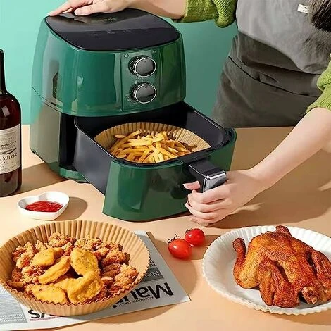 100PZ Carta Pergamena Fodera Per Friggitrice Ad Aria, Fodera Di Carta Usa E Getta Per Friggitrice Ad Aria,Carta Da Forno Per Padelle, Forno E Friggitrice Ad Aria Calda (Marrone 100PZ)164.5cm 6 100PZ Carta Pergamena Fodera Per Friggitrice Ad Aria, Fodera Di Carta Usa E Getta Per Friggitrice Ad Aria,Carta Da Forno Per Padelle, Forno E Friggitrice Ad Aria Calda (Marrone 100PZ)164.5cm - immagine 4