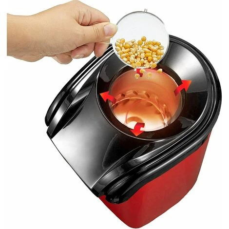 Macchina Per Pop Corn Elettrica 1400W Popcorn Senza Olio 6 Macchina Per Pop Corn Elettrica 1400W Popcorn Senza Olio - immagine 4