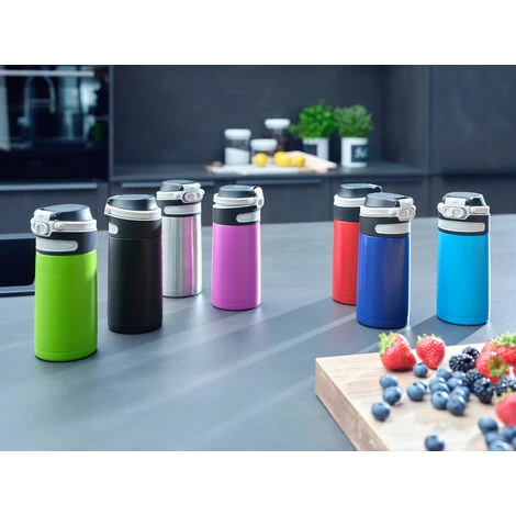 Leifheit 03243 Tazza Da Viaggio 350 Ml Nero Acciaio Inossidabile 4 Leifheit 03243 Tazza Da Viaggio 350 Ml Nero Acciaio Inossidabile - immagine 2