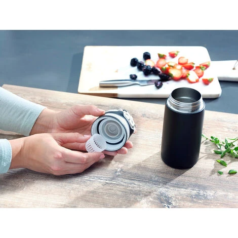 Leifheit 03243 Tazza Da Viaggio 350 Ml Nero Acciaio Inossidabile 6 Leifheit 03243 Tazza Da Viaggio 350 Ml Nero Acciaio Inossidabile - immagine 4