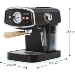 Macchina Caffé Express Semi-automatica Caprizze Kai 1050 W 15 Bar Capacitá Per 5 Tazzine Con Vaporizzatore Colore Nero Opaco 10 Macchina Caffé Express Semi-automatica Caprizze Kai 1050 W 15 Bar Capacitá Per 5 Tazzine Con Vaporizzatore Colore Nero Opaco -Piccoli Elettrodomestici 76398317 4