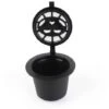 6 Pezzi Riutilizzabili Tazza Di Capsule Di Caffè Con Cucchiaio Pennello Nero Ricaricabile Capsule Di Caffè Ricarica Filtro Stoviglie Regalo -Piccoli Elettrodomestici 76775905 1