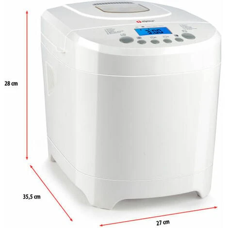 Macchina Per Il Pane Torte E Marmellate Potenza 600W Timer E 12 Livelli Cottura 4 Macchina Per Il Pane Torte E Marmellate Potenza 600W Timer E 12 Livelli Cottura - immagine 2