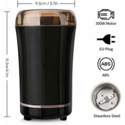 Macinacaffè Elettrica 300W, Con Lame In Acciaio Inossidabile E Spazzola Per La Pulizia 8 Macinacaffè Elettrica 300W, Con Lame In Acciaio Inossidabile E Spazzola Per La Pulizia -Piccoli Elettrodomestici 76874418 2