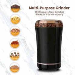 Macinacaffè Elettrica 300W, Con Lame In Acciaio Inossidabile E Spazzola Per La Pulizia 11 Macinacaffè Elettrica 300W, Con Lame In Acciaio Inossidabile E Spazzola Per La Pulizia -Piccoli Elettrodomestici 76874418 5
