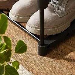 Nova Scarpiera A 5 Ripiani Set Di 2 Scaffale Portascarpe Impilabile Nero -Piccoli Elettrodomestici 78530494 3