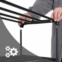 Nova Scarpiera A 5 Ripiani Set Di 2 Scaffale Portascarpe Impilabile Nero -Piccoli Elettrodomestici 78530494 4