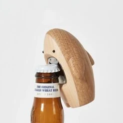 Creativo Squalo In Legno Decorazione Apribottiglie Per Birra Statua Apribottiglie Strumento Portatile Per Rimuovere Il Tappo Della Soda Del Vino Per La Decorazione Domestica Del Partito 1 Pz Bianco -Piccoli Elettrodomestici 79949530 3