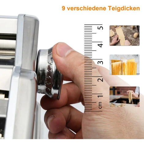 Hengda Macchina Per La Pasta Fatta In Casa, Per Lasagne, Tagliatelle E Tagliolini In Acciaio 7 Hengda Macchina Per La Pasta Fatta In Casa, Per Lasagne, Tagliatelle E Tagliolini In Acciaio - immagine 5