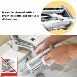 Pasta Maker Attachment Pasta Roller Cutter Parts Noodles Press Machine Compatibile Con Le Impastatrici KitchenAid Per Pasta Sfoglia (Argento) 10 Pasta Maker Attachment Pasta Roller Cutter Parts Noodles Press Machine Compatibile Con Le Impastatrici KitchenAid Per Pasta Sfoglia (Argento) -Piccoli Elettrodomestici 81574756 4