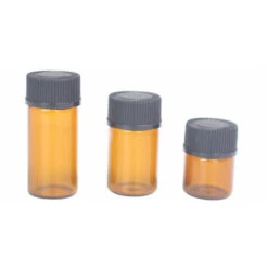 100 Bottiglie Da 1 Ml In Vetro Ambrato Per Oli Essenziali, Bottiglie Vuote Ricaricabili Con Tappi Neri Per Profumo Di Olio Essenziale (marrone) -Piccoli Elettrodomestici 81575316 5
