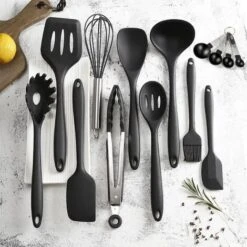 None Utensili Da Cucina In Silicone Set Di Utensili Da Cucina In Silicone Strumenti Di Cottura Manico In Silicone Resistente Al Calore Antiaderenti 14 Pezzi -Piccoli Elettrodomestici 81946919 4