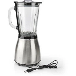 Nedis Frullatore A Immersione 800 W 1.5 L Vetro Impostazione A 2 Velocità Argento / Nero