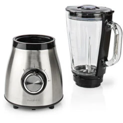 Nedis Frullatore A Immersione 800 W 1.5 L Vetro Impostazione A 2 Velocità Argento / Nero -Piccoli Elettrodomestici 85339678 4