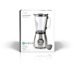 Nedis Frullatore A Immersione 800 W 1.5 L Vetro Impostazione A 2 Velocità Argento / Nero -Piccoli Elettrodomestici 85339678 5