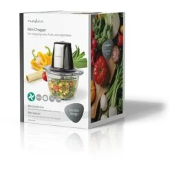 Nedis Tritatutto 500 W 1 L Vetro 1-Velocità Argento / Nero -Piccoli Elettrodomestici 85339703 4