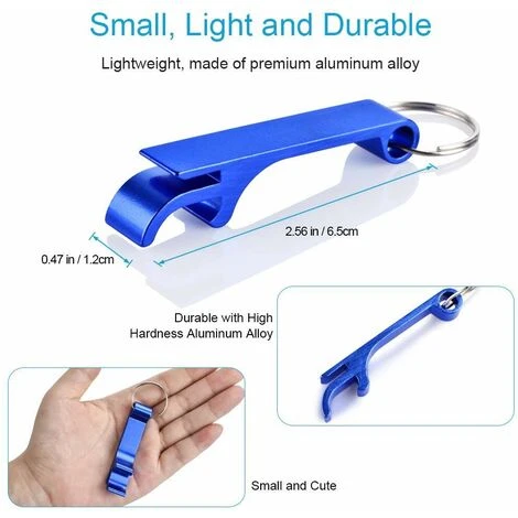 Apribottiglie Colorate Per Birra Mcyye, Apribottiglie Portachiavi In Metallo Premium, Apribottiglie Per Bevande Per Uomo, Donna, Piccolo E Pratico, Facile Da Trasportare, Apri Facilmente I Coperchi De 4 Apribottiglie Colorate Per Birra Mcyye, Apribottiglie Portachiavi In Metallo Premium, Apribottiglie Per Bevande Per Uomo, Donna, Piccolo E Pratico, Facile Da Trasportare, Apri Facilmente I Coperchi De - immagine 2