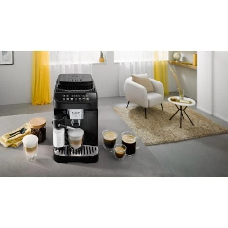De'Longhi Magnifica Evo Perfetto, Macchina Automatica Per Caffè In Chicchi, ECAM292.81.B, Macinacaffè Integrato, Pannello Comandi Ad Icone Colorate, Sistema LatteCrema, Nero. Nuovo Modello 2022. 4 De'Longhi Magnifica Evo Perfetto, Macchina Automatica Per Caffè In Chicchi, ECAM292.81.B, Macinacaffè Integrato, Pannello Comandi Ad Icone Colorate, Sistema LatteCrema, Nero. Nuovo Modello 2022. - immagine 2