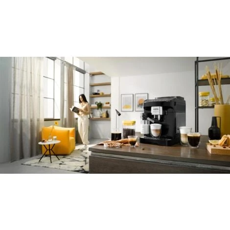 De'Longhi Magnifica Evo Perfetto, Macchina Automatica Per Caffè In Chicchi, ECAM292.81.B, Macinacaffè Integrato, Pannello Comandi Ad Icone Colorate, Sistema LatteCrema, Nero. Nuovo Modello 2022. 5 De'Longhi Magnifica Evo Perfetto, Macchina Automatica Per Caffè In Chicchi, ECAM292.81.B, Macinacaffè Integrato, Pannello Comandi Ad Icone Colorate, Sistema LatteCrema, Nero. Nuovo Modello 2022. - immagine 3