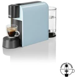 Caffitaly System - VOLTA S35 Macchina Da Caffè Espresso A Sistema Chiuso Per Capsule Originali R-Smart - Compatta, Veloce E Silenziosa, Poggia Tazze Regolabile, Celeste -Piccoli Elettrodomestici 86326819 3