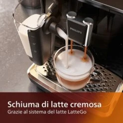 Philips 2200 Series Macchina Da Caffè Automatica - Montalatte LatteGo, 3 Bevande, Display Touch Intuitivo, Nero Lucido (EP2231/40) 9 Philips 2200 Series Macchina Da Caffè Automatica - Montalatte LatteGo, 3 Bevande, Display Touch Intuitivo, Nero Lucido (EP2231/40) -Piccoli Elettrodomestici 86327525 4