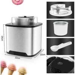 Gelatiera 2L Macchina Per Gelato In Acciaio Inox, Macchina Del Gelato Con Bocca Sul Grande Coperchio Visibile, Macchina Gelato Con Paletta Gelato Speciale E Ricettario 9 Gelatiera 2L Macchina Per Gelato In Acciaio Inox, Macchina Del Gelato Con Bocca Sul Grande Coperchio Visibile, Macchina Gelato Con Paletta Gelato Speciale E Ricettario -Piccoli Elettrodomestici 86622352 3