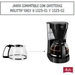 Melitta Caraffa Di Ricambio In Vetro Per Macchina Da Caffè A Goccia, Easy II 1023-02, Nera, Borosilicato -Piccoli Elettrodomestici 86658862 3