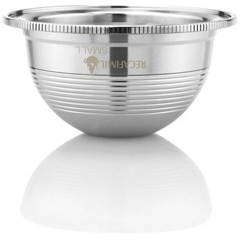 Capsule Di Caffè Riempibili In Acciaio Inossidabile Set Di Filtri Per Capsule Di Caffè Riutilizzabili Per Capsule Di Caffè Nespresso Vertuo Vertuoline GCA1 E Macchina Da Caffè Delonghi ENV150 (argento 3 Capsule Di Caffè Riempibili In Acciaio Inossidabile Set Di Filtri Per Capsule Di Caffè Riutilizzabili Per Capsule Di Caffè Nespresso Vertuo Vertuoline GCA1 E Macchina Da Caffè Delonghi ENV150 (argento