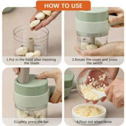 Tritatutto Elettrico Portatile 4 In 1 Set Tagliaverdure Wireless Tritaverdure E Tritacarne Con Alimentazione USB Per Cucinare In Cucina-1 Confezione (verde, Confezione Da 1) 10 Tritatutto Elettrico Portatile 4 In 1 Set Tagliaverdure Wireless Tritaverdure E Tritacarne Con Alimentazione USB Per Cucinare In Cucina-1 Confezione (verde, Confezione Da 1) -Piccoli Elettrodomestici 86857756 4