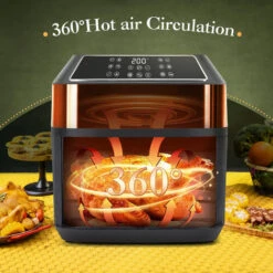 Aigostar Zane - Friggitrice Ad Aria Da 8 Litri E 1700W Con Ampia Finestra Di Visualizzazione. 12 Impostazioni Di Menu Preimpostate, Comandi Luminosi , Touch Screen LED, Con Ricettario, BPA FREE -Piccoli Elettrodomestici 86973733 5