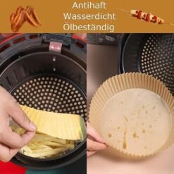 Set 100 Pezzi Carta Da Forno Per Friggitrice Ad Aria Fodere Monouso 16x4,5 Cm -Piccoli Elettrodomestici 87083515 4