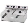 Friggitrice Elettrica Professionale 10+10 Litri Doppia Vasca In Acciaio Inox Per Pub Bar Ristoranti Da Banco -Piccoli Elettrodomestici 91343446 1