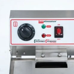 Friggitrice Elettrica Professionale 10 Litri Singola Vasca Con Scarico In Acciaio Inox Per Pub Bar Da Banco -Piccoli Elettrodomestici 91343479 5