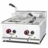 Friggitrice A Gas 14+14 Litri Da Banco 2 Vasche Professionale 4.5 +4.5 KW In Acciaio Inox 1 Friggitrice A Gas 14+14 Litri Da Banco 2 Vasche Professionale 4.5 +4.5 KW In Acciaio Inox -Piccoli Elettrodomestici 91343480 1