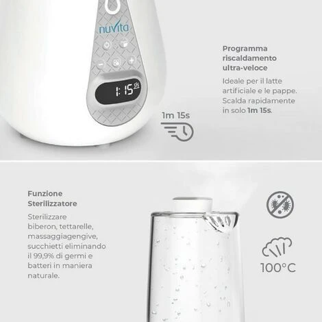 Nuvita Scaldabiberon Digitale Con Funzione Sterilizzatore 6 Nuvita Scaldabiberon Digitale Con Funzione Sterilizzatore - immagine 4