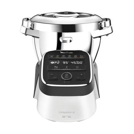 Moulinex HF8098 Companion XL, Robot Da Cucina Multifunzione, 12 Programmi Automatici, 6 Accessori, Recipiente 3L, Intervallo Di Temperatura Da 30 °C A 150 °C, Ricettario: 300 Idee Per Ricett 4 Moulinex HF8098 Companion XL, Robot Da Cucina Multifunzione, 12 Programmi Automatici, 6 Accessori, Recipiente 3L, Intervallo Di Temperatura Da 30 °C A 150 °C, Ricettario: 300 Idee Per Ricett - immagine 2